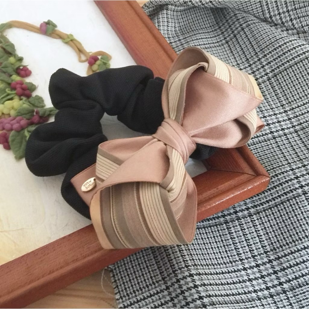 ＊哈娜髮飾＊條紋 手工立體蝴蝶結 香蕉夾 相交夾 鯊魚夾 邊夾 髮圈 大腸圈 髮梳 髮叉 髮夾 壓夾 馬尾夾 彈簧夾-細節圖8