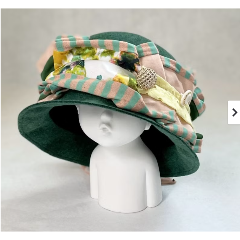 ＊哈娜髮飾＊圓頂帽 復古綠 英式淑女羊毛帽 遮陽帽 帽子 毛帽 盆帽 手工帽 蕾絲帽 禮帽 頭飾 lolita-細節圖5