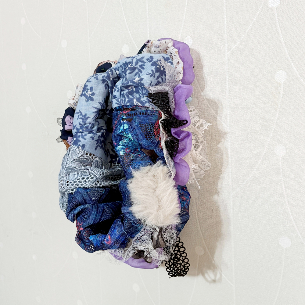 ＊哈娜髮飾＊彈性髮帶~米黃灰 編織寬髮帶 寬版頭帶 髮箍 頭戴毛線 日系 寬邊頭 巾 圍脖 髮飾 頭飾 領巾-細節圖6