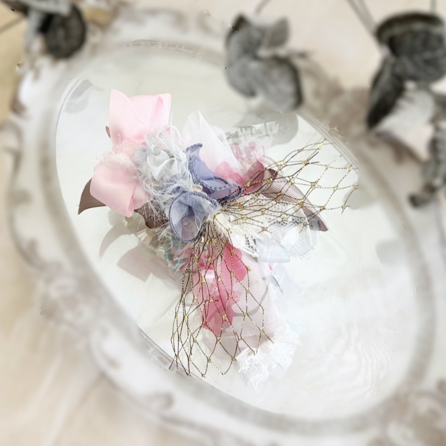 ＊哈娜髮飾＊手工紗線髮夾/毛線鯊魚夾 超大抓夾 髮量多 髮飾 飾品 新娘頭飾 盤髮 丸子頭 包頭 禮物 生日-細節圖5