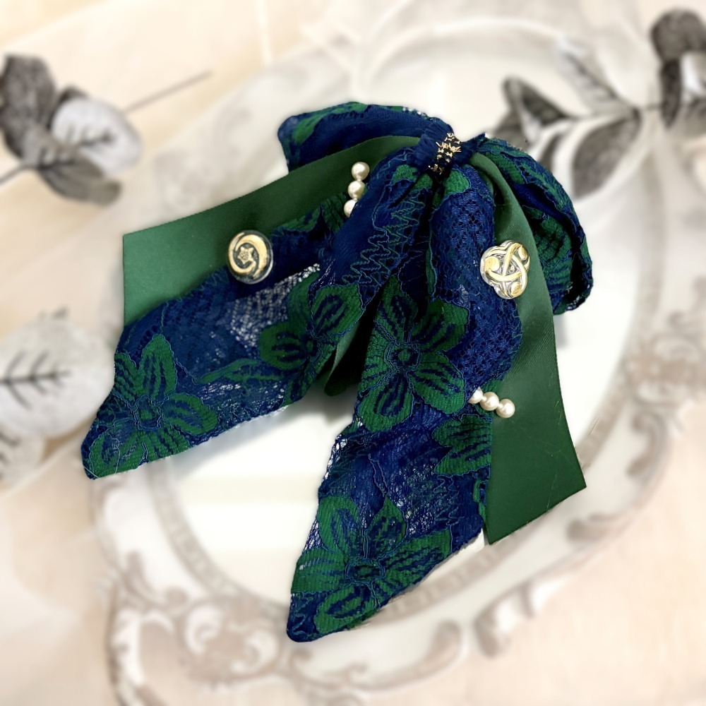 ＊哈娜髮飾＊法式絲巾式仙女夾 釦飾 香蕉夾 髮圈 馬尾夾 髮夾 相交夾 三爪夾 包頭抓夾 鯊魚夾 髮叉 髮梳 邊夾-細節圖3