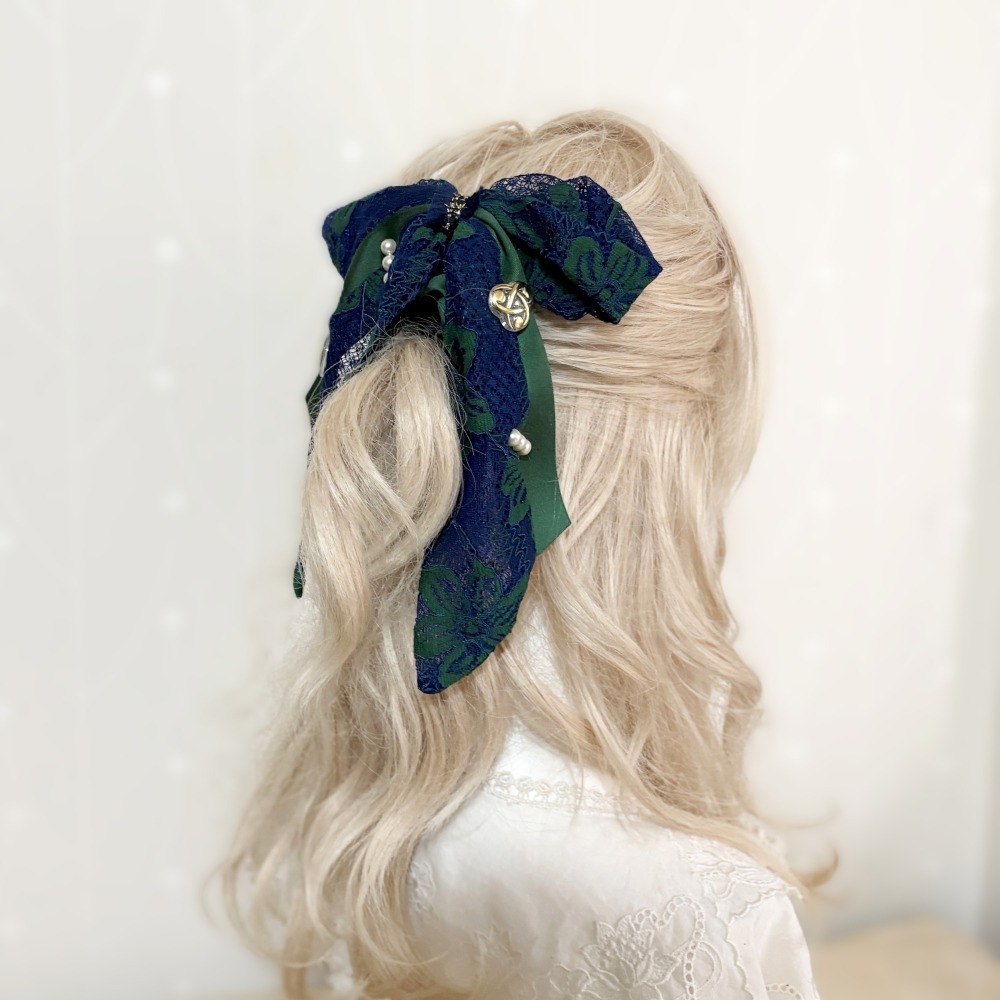 ＊哈娜髮飾＊法式絲巾式仙女夾 釦飾 香蕉夾 髮圈 馬尾夾 髮夾 相交夾 三爪夾 包頭抓夾 鯊魚夾 髮叉 髮梳 邊夾-細節圖4