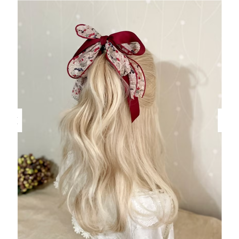 ＊哈娜髮飾＊長版荷葉邊仙女夾/ 鯊魚夾 香蕉夾 大腸圈髮圈 馬尾夾  鯊魚夾 髮梳 壓夾 相交夾 抓夾 邊夾 髮叉髮夾-細節圖2