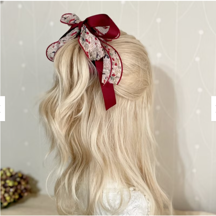 ＊哈娜髮飾＊長版荷葉邊仙女夾/ 鯊魚夾 香蕉夾 大腸圈髮圈 馬尾夾  鯊魚夾 髮梳 壓夾 相交夾 抓夾 邊夾 髮叉髮夾-細節圖6