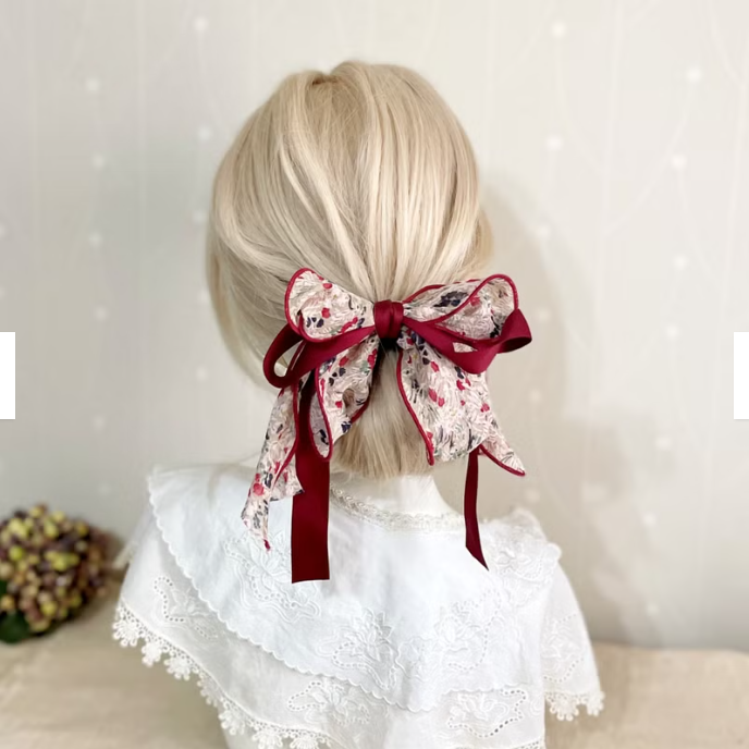 ＊哈娜髮飾＊長版荷葉邊仙女夾/ 鯊魚夾 香蕉夾 大腸圈髮圈 馬尾夾  鯊魚夾 髮梳 壓夾 相交夾 抓夾 邊夾 髮叉髮夾-細節圖7