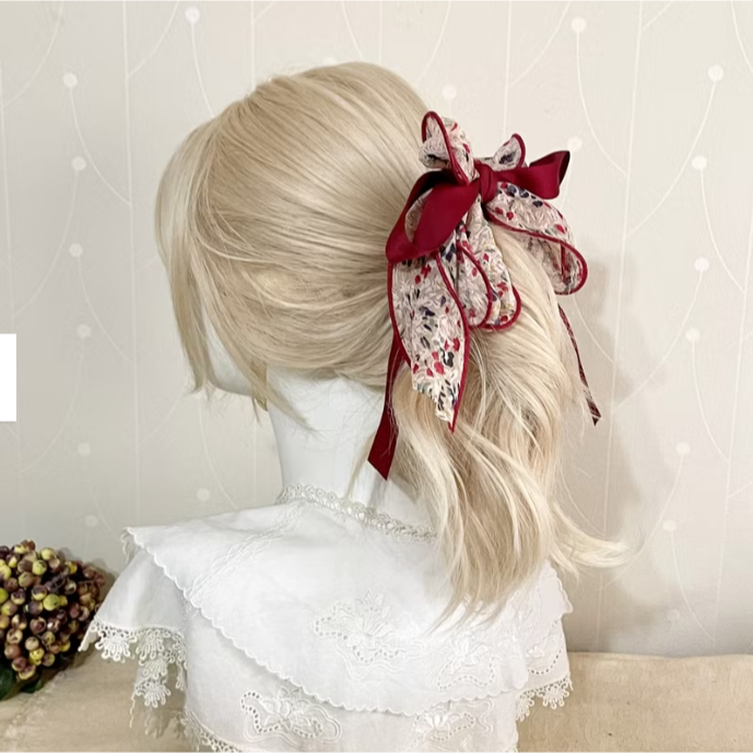 ＊哈娜髮飾＊長版荷葉邊仙女夾/ 鯊魚夾 香蕉夾 大腸圈髮圈 馬尾夾  鯊魚夾 髮梳 壓夾 相交夾 抓夾 邊夾 髮叉髮夾-細節圖8