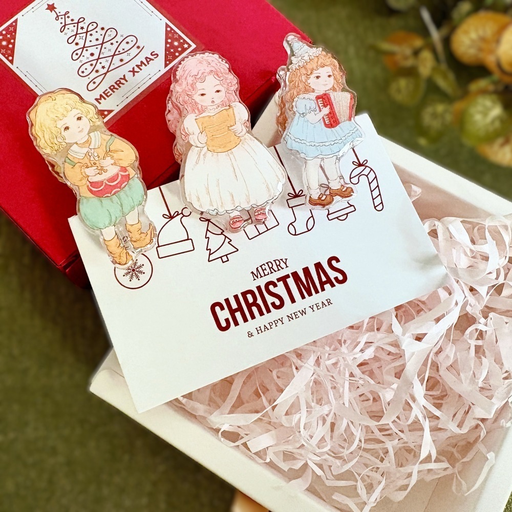 ＊哈娜髮飾＊獨家插畫文具夾 滴膠壓克力 PP夾 便籤夾 夾子 文創插畫 音樂 禮物 送禮 禮品-細節圖2