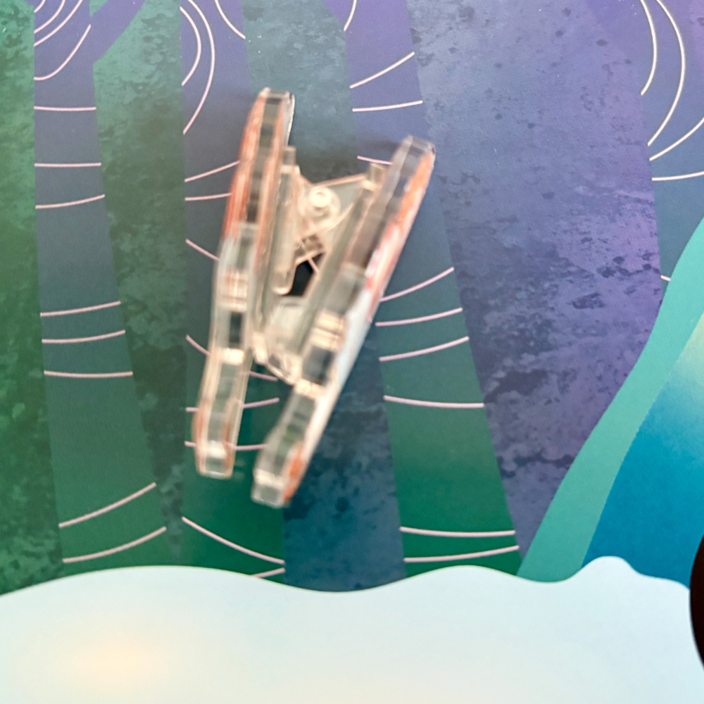 ＊哈娜髮飾＊獨家插畫文具夾 滴膠壓克力 PP夾 便籤夾 夾子 文創插畫 音樂 禮物 送禮 禮品-細節圖3