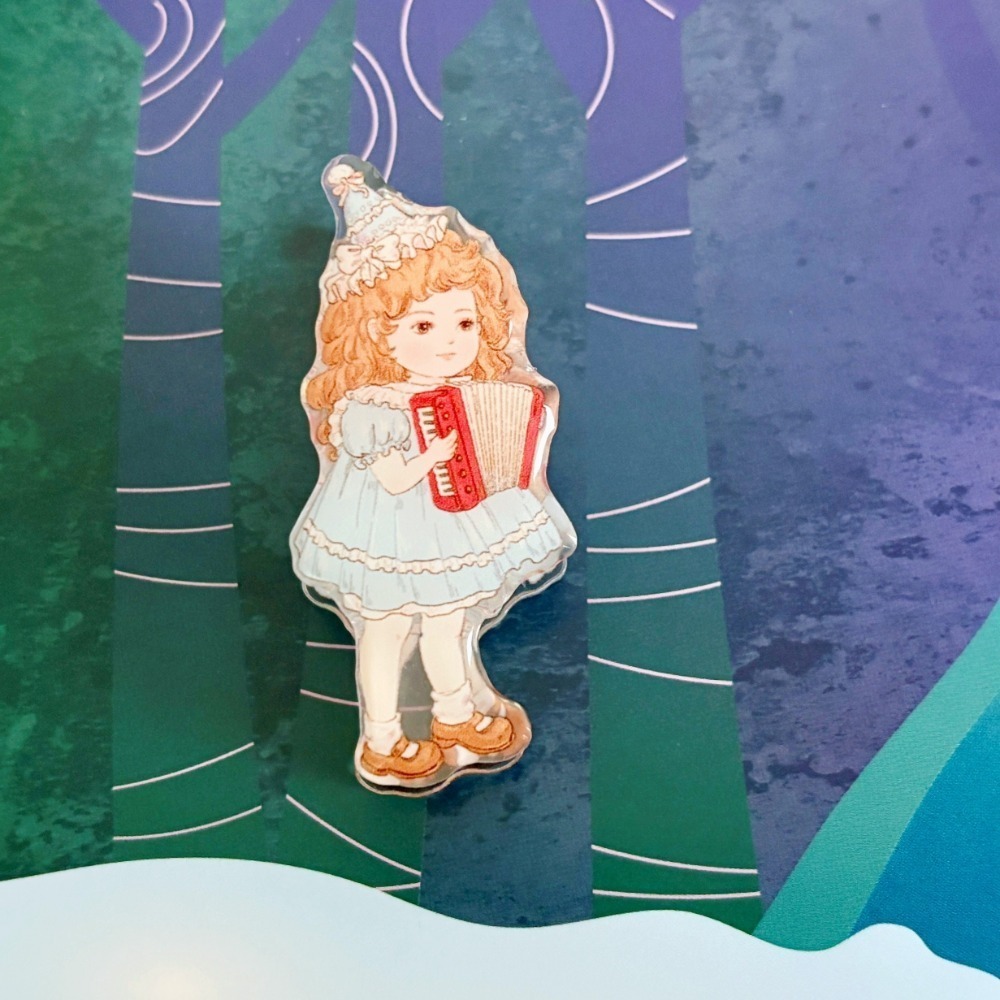 ＊哈娜髮飾＊獨家插畫文具夾 滴膠壓克力 PP夾 便籤夾 夾子 文創插畫 音樂 禮物 送禮 禮品-規格圖6