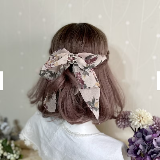 ＊哈娜髮飾＊獨家手工布藝仙女夾 韓國雪紡 大蝴蝶結 香蕉夾鯊魚夾 髮圈 馬尾夾 髮夾 相交夾 三爪夾 包頭抓夾 髮叉-細節圖4