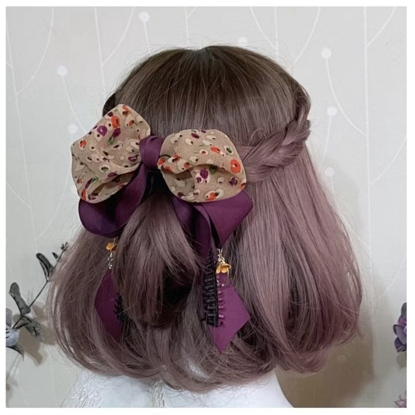 ＊哈娜髮飾＊布藝仙女夾 蝴蝶結髮夾 鯊魚夾 香蕉夾 髮圈 馬尾夾 髮梳 壓夾 相交夾 抓夾 邊夾 髮叉 三爪夾包頭-細節圖2