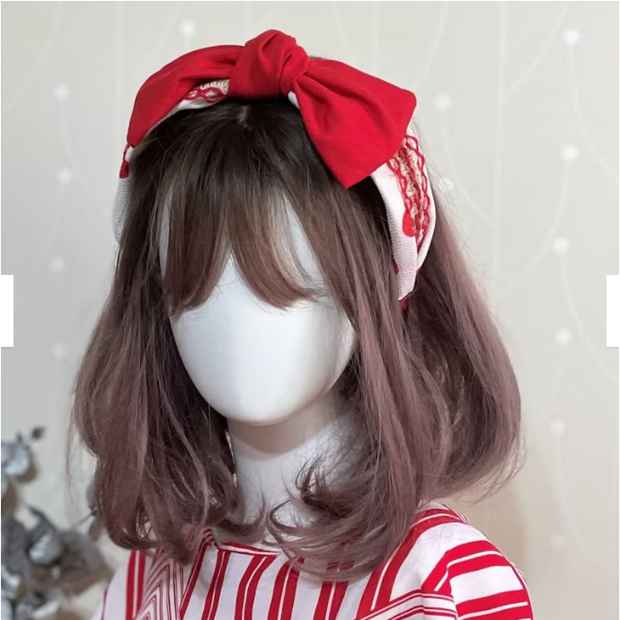 ＊哈娜髮飾＊蝴蝶結髮箍 紅色點點 圓點 寬版 寬邊 頭箍 髮窟 頭帶 頭飾 法枯 髮估-細節圖2