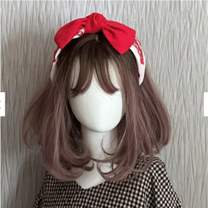 ＊哈娜髮飾＊蝴蝶結髮箍 紅色點點 圓點 寬版 寬邊 頭箍 髮窟 頭帶 頭飾 法枯 髮估-細節圖4