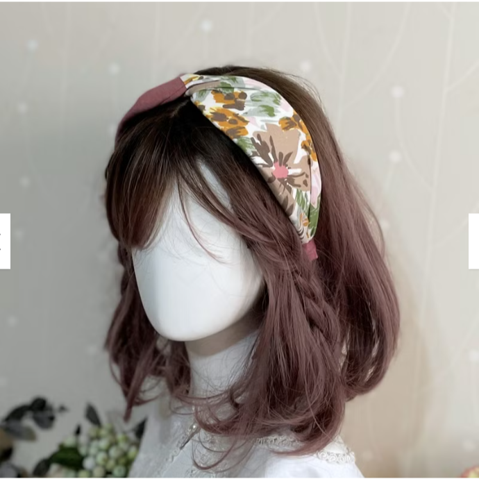 ＊哈娜髮飾＊蝴蝶結髮箍 拼接粉 髮窟 頭箍 髮飾 頭飾 禮物 生日 法哭 髮哭 髮圈 頭帶 髮帶 髮枯 獨家手工-細節圖5