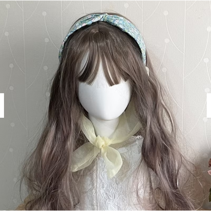 ＊哈娜髮飾＊多用綁帶髮箍 黃綠碎花 打結頭箍 交叉髮窟 編織頭飾 髮哭 寬版 法哭 蝴蝶結髮圈 髮枯 頭窟-細節圖5