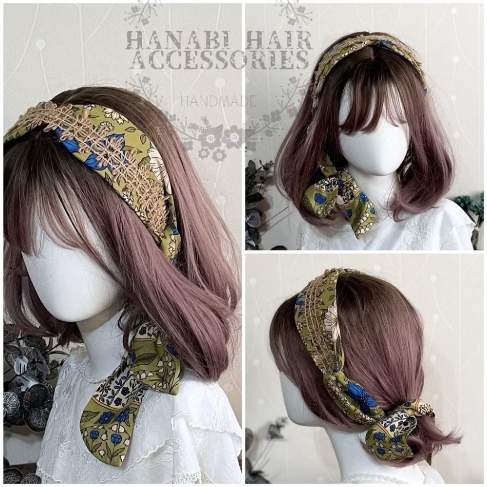 ＊哈娜髮飾＊多用綁帶髮箍 打結頭箍 交叉髮窟 編織頭飾 髮哭 寬版 法哭 蝴蝶結髮圈 髮枯 頭窟-細節圖2