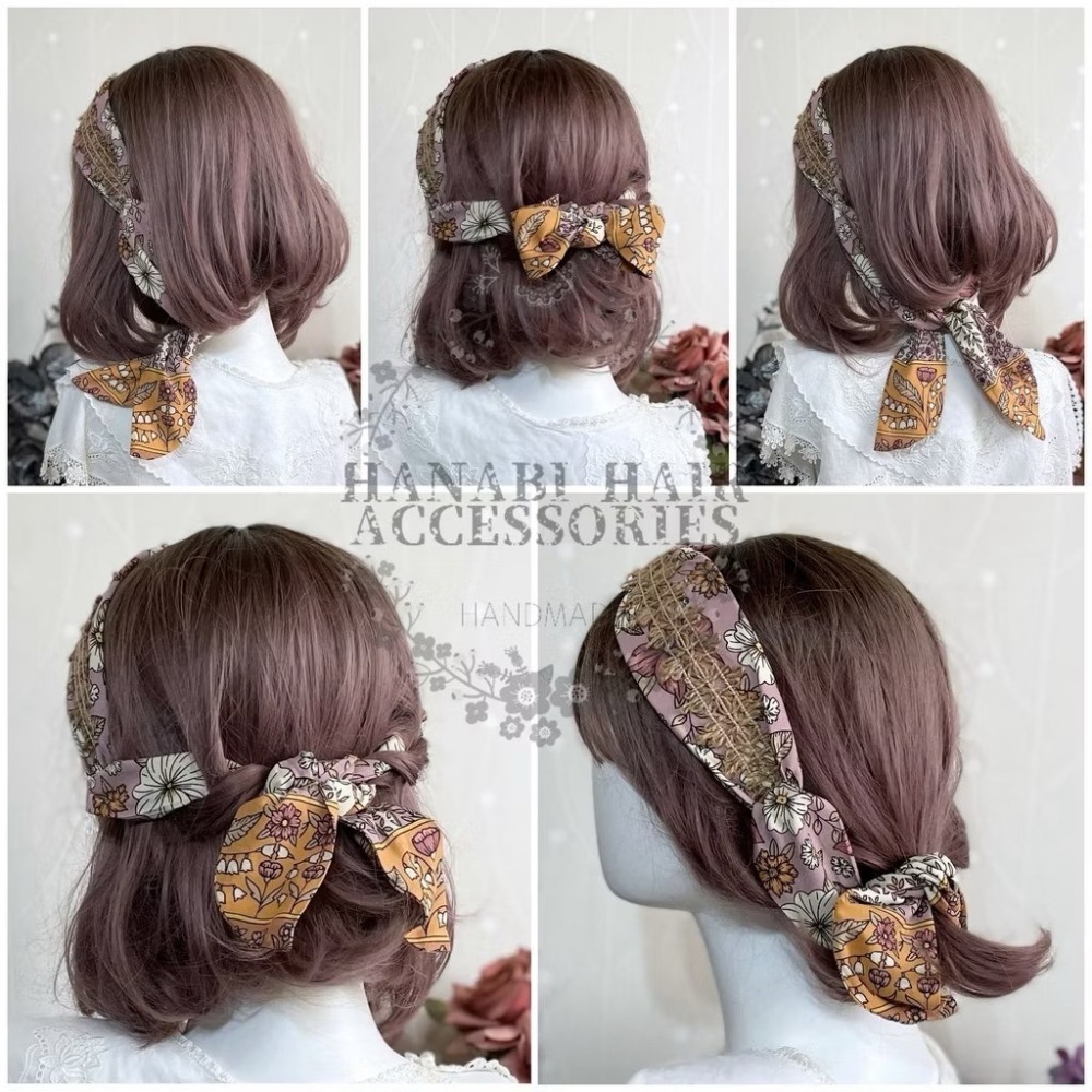 ＊哈娜髮飾＊多用綁帶髮箍 打結頭箍 交叉髮窟 編織頭飾 髮哭 寬版 法哭 蝴蝶結髮圈 髮枯 頭窟-細節圖3