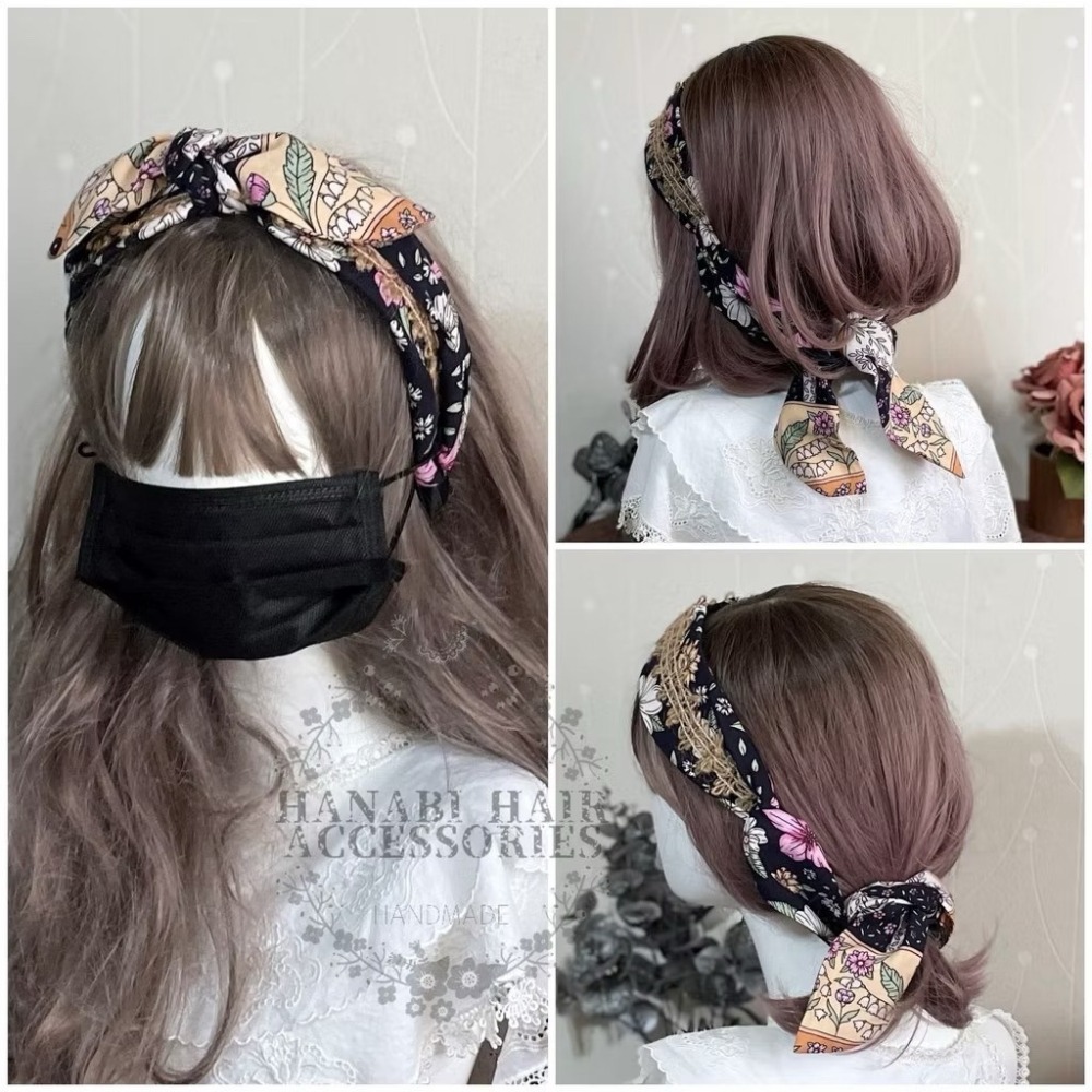 ＊哈娜髮飾＊多用綁帶髮箍 打結頭箍 交叉髮窟 編織頭飾 髮哭 寬版 法哭 蝴蝶結髮圈 髮枯 頭窟-細節圖4