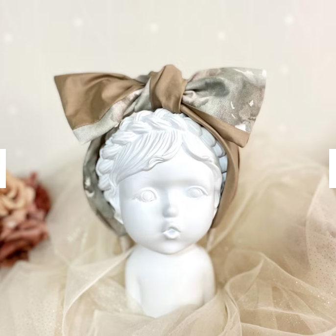 ＊哈娜髮飾＊蝴蝶結髮箍 淺棕 髮窟 頭箍 髮飾 頭飾 禮物 生日 法哭 髮哭 髮圈 頭帶 髮帶 髮枯 獨家手工-細節圖2