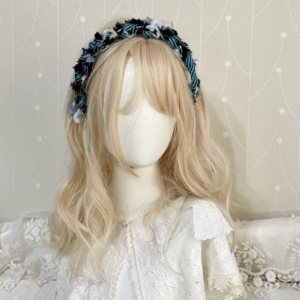 ＊哈娜髮飾＊編織髮箍 毛線耳環 編織大腸圈 耳飾 耳針 細頭箍 甜甜圈 頭飾 頭窟 法哭 髮哭 髮圈 髮枯 髮窟-細節圖2