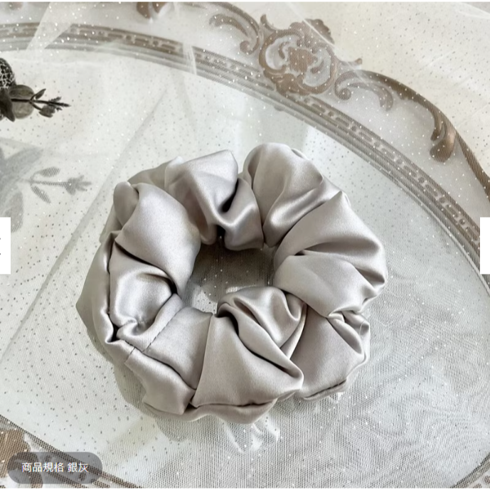＊哈娜髮飾＊布藝大腸圈 緞面 髮圈 大腸髮圈 髮束 髮繩 髮飾 頭飾 禮物 髮量多 髮量少-規格圖5