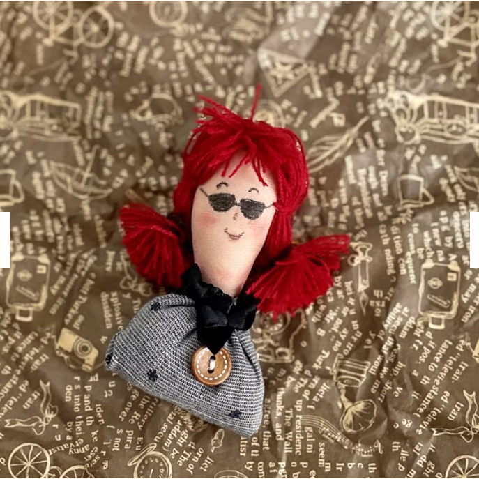 ＊哈娜髮飾＊歐式娃娃 個性追風少女 鑰匙圈 胸針 別針 髮夾 髮圈 馬尾扣 馬尾插 髮插 馬尾勾-細節圖2