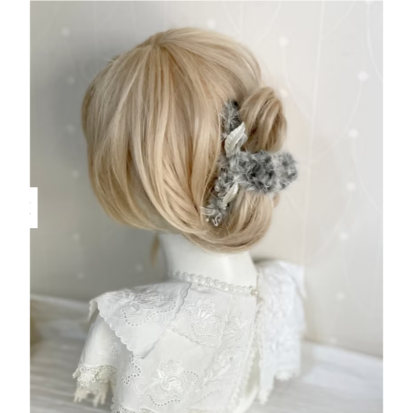 ＊哈娜髮飾＊手工紗線髮夾 毛線鯊魚夾 抓夾 髮飾 飾品 新娘頭飾 盤髮 丸子頭 包頭 禮物 生日-細節圖6