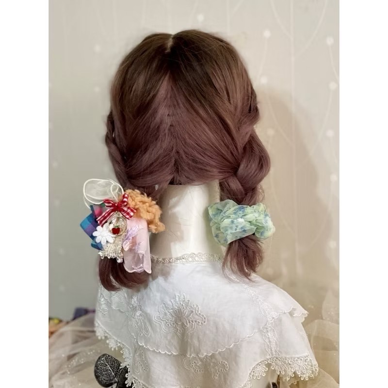 手工紗線髮夾 邊夾 髮梳 髮叉 胸針 別針 髮圈 彈簧夾 馬尾夾 壓夾 鯊魚夾 抓夾 馬尾勾 馬尾叉 相交夾 香蕉夾-細節圖4