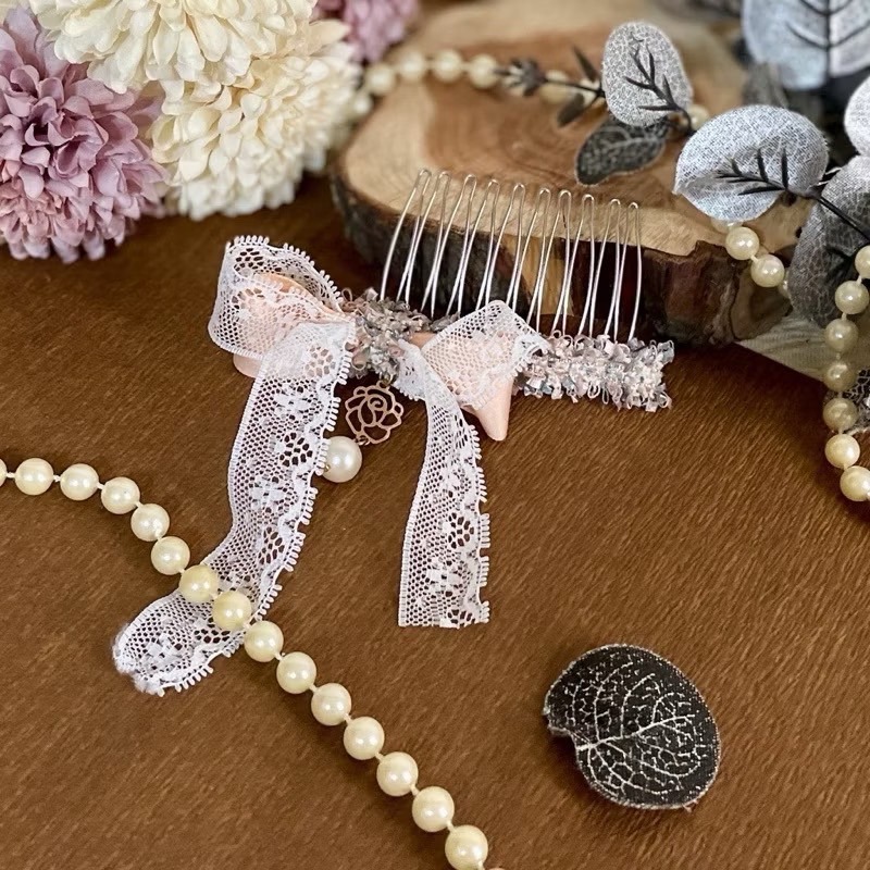 ＊哈娜髮飾＊手工蝴蝶結 蕾絲 自動夾 香蕉夾 抓夾 法式夾 彈簧夾 相交夾 鯊魚夾 髮夾 髮圈 馬尾夾 邊夾-規格圖6