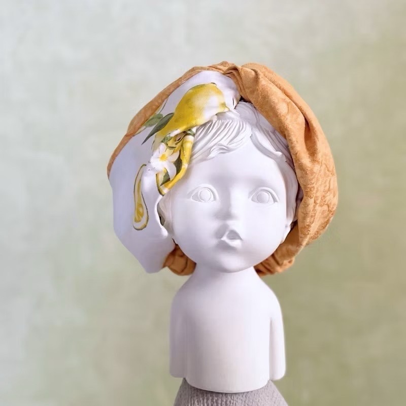 ＊哈娜髮飾＊超大交叉髮帶 檸檬派 寬版 頭巾 頭飾 頭帶-細節圖3