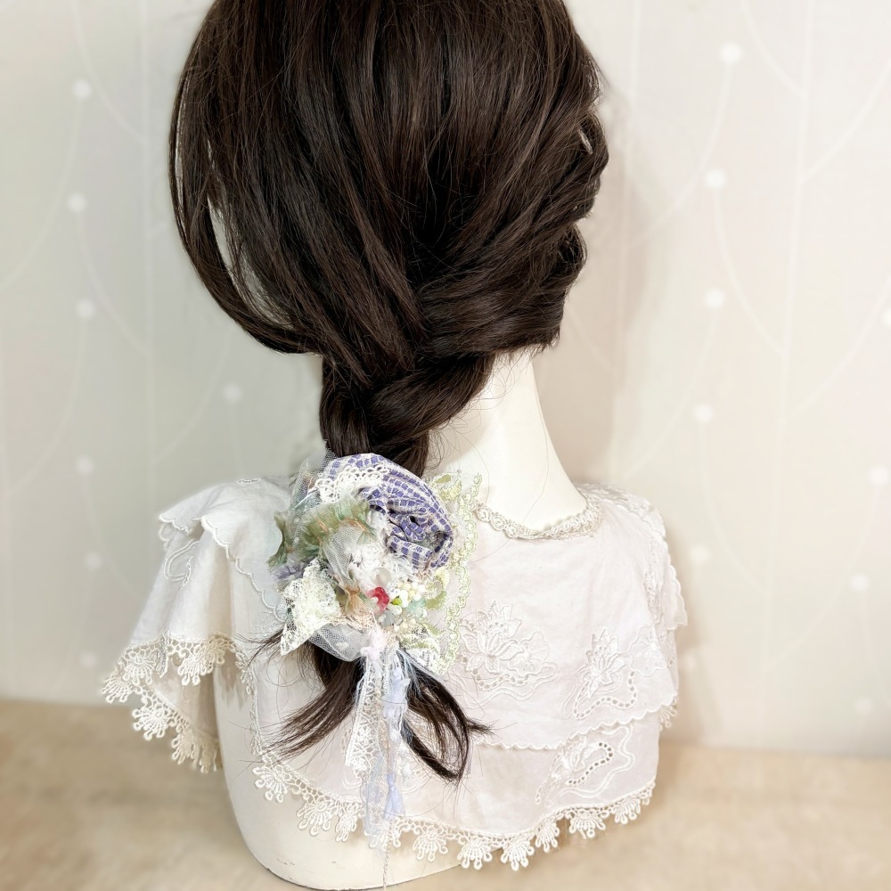 ＊哈娜髮飾＊手工紗線髮夾 拼接串珠 瀏海夾 邊夾 BB夾 馬尾夾 彈簧夾 自動夾 鋼夾-細節圖3