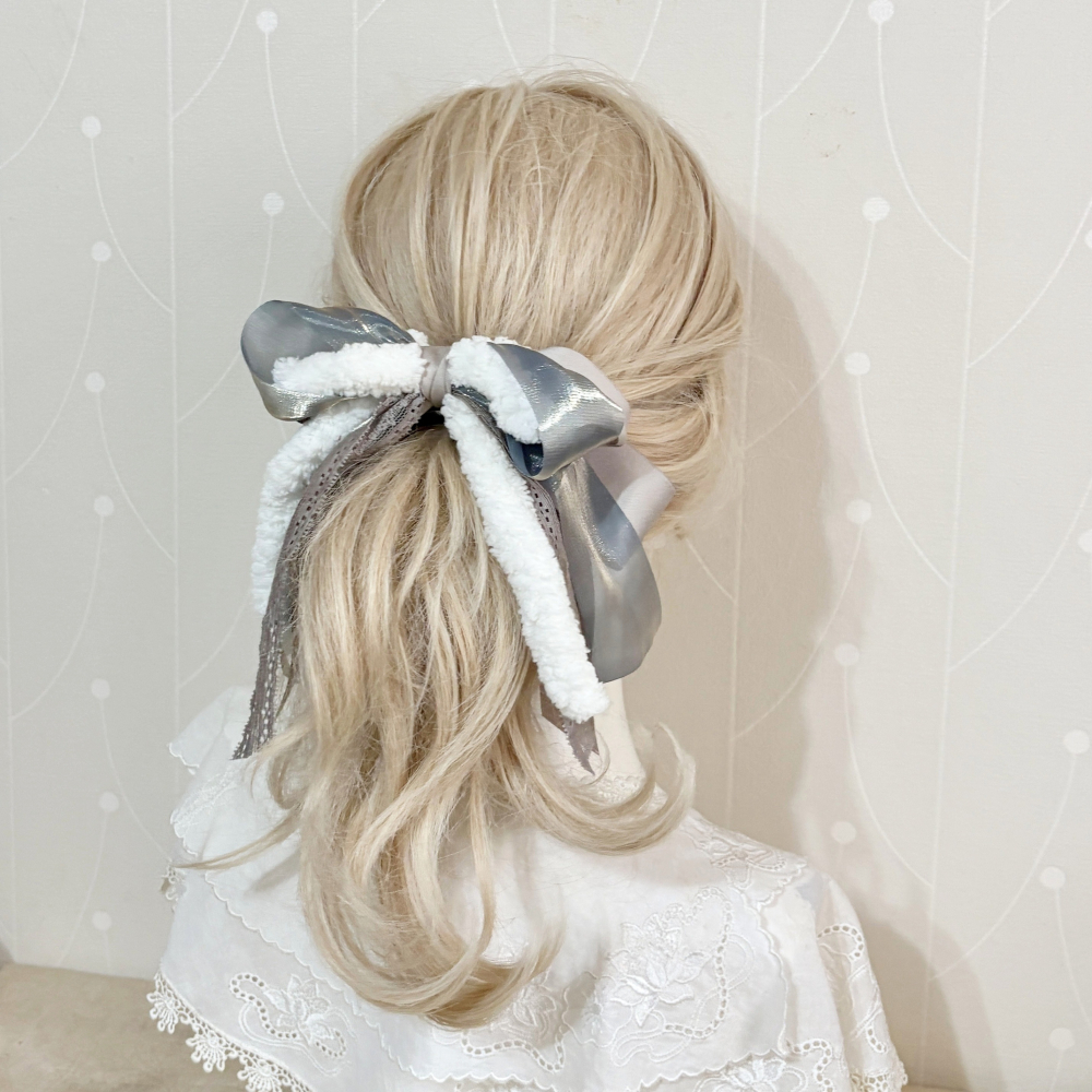 ＊哈娜髮飾＊手工仙女夾 香蕉夾 毛絨鯊魚夾 髮圈 馬尾夾 蝴蝶結髮夾 相交夾 壓夾 三爪夾 包頭抓夾 髮叉 髮梳 邊夾-細節圖6