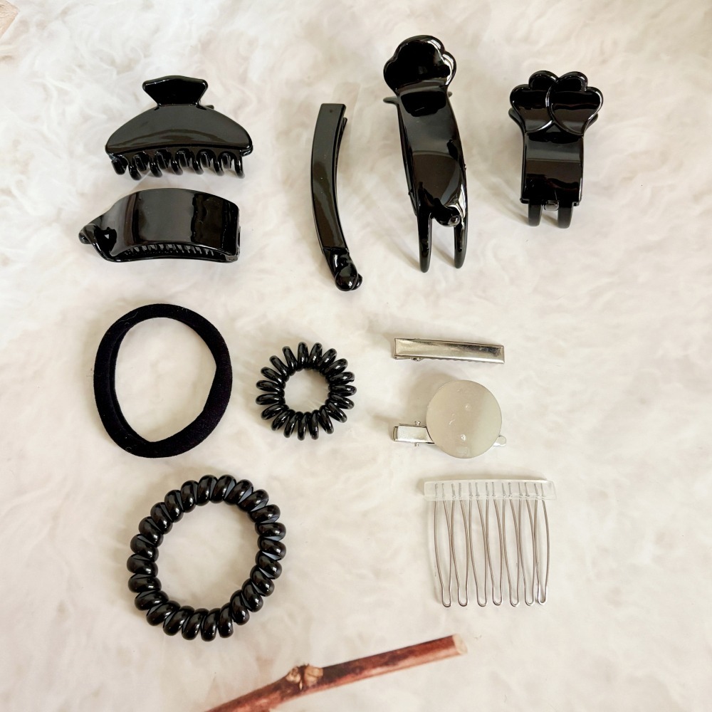 ＊哈娜髮飾＊手工蝴蝶結 毛絨紅格子 香蕉夾 相交夾 鯊魚夾 抓夾 邊夾 髮圈 髮梳 髮叉 髮夾 壓夾 馬尾夾 彈簧夾-細節圖3