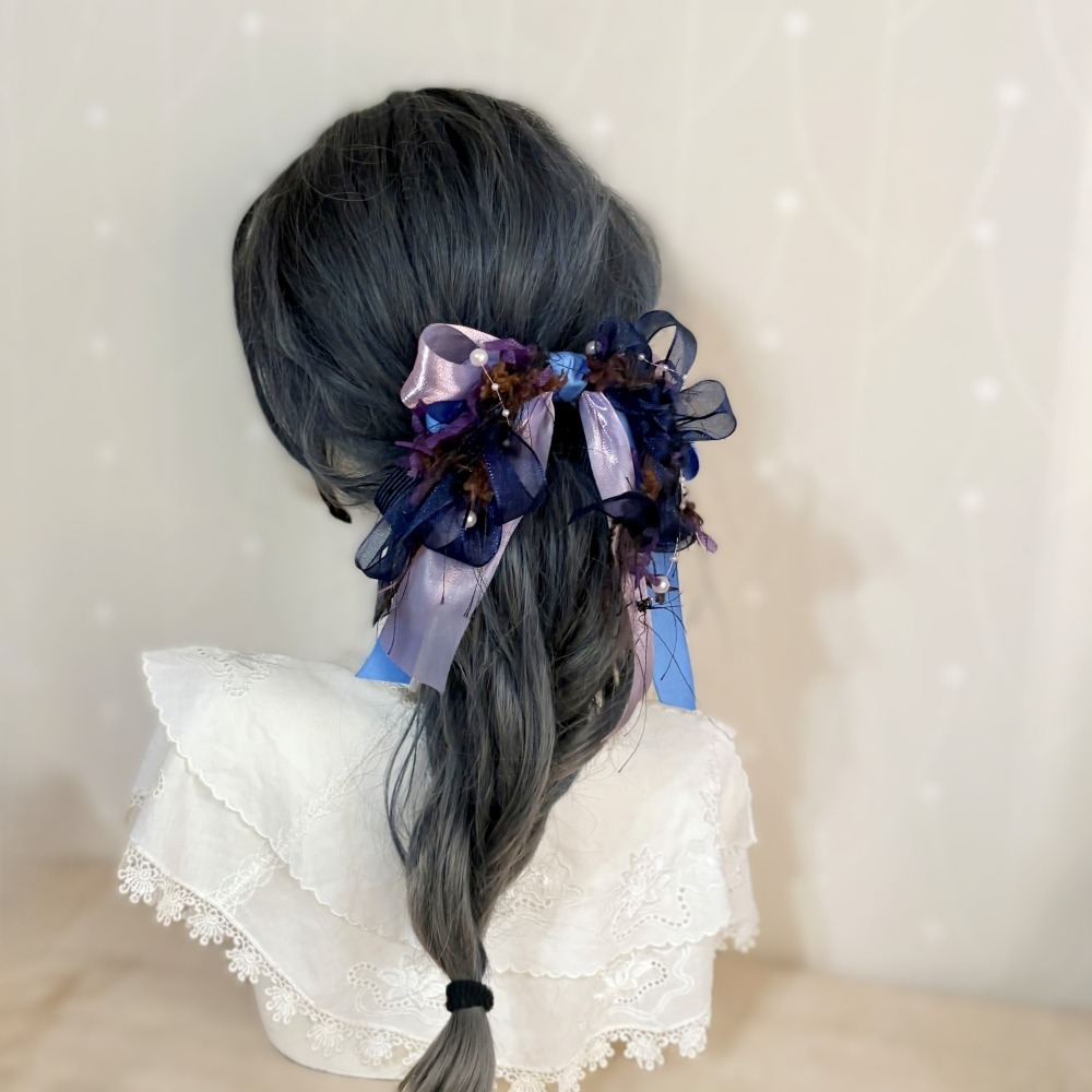 ＊哈娜髮飾＊法式編織仙女夾 香蕉夾 鯊魚夾 髮圈 馬尾夾 蝴蝶結髮夾 相交夾 壓夾 三爪夾 包頭抓夾 髮叉 髮梳 邊夾-細節圖2