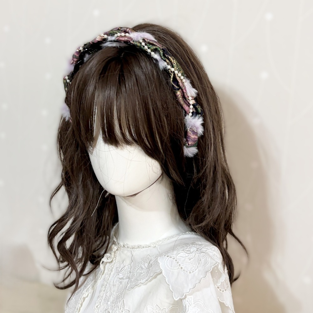 ＊哈娜髮飾＊編織髮箍 緹花 髮窟 頭箍 髮飾 頭飾 禮物 生日 法哭 髮哭 髮圈 頭帶 髮帶 髮枯 獨家手工-細節圖3