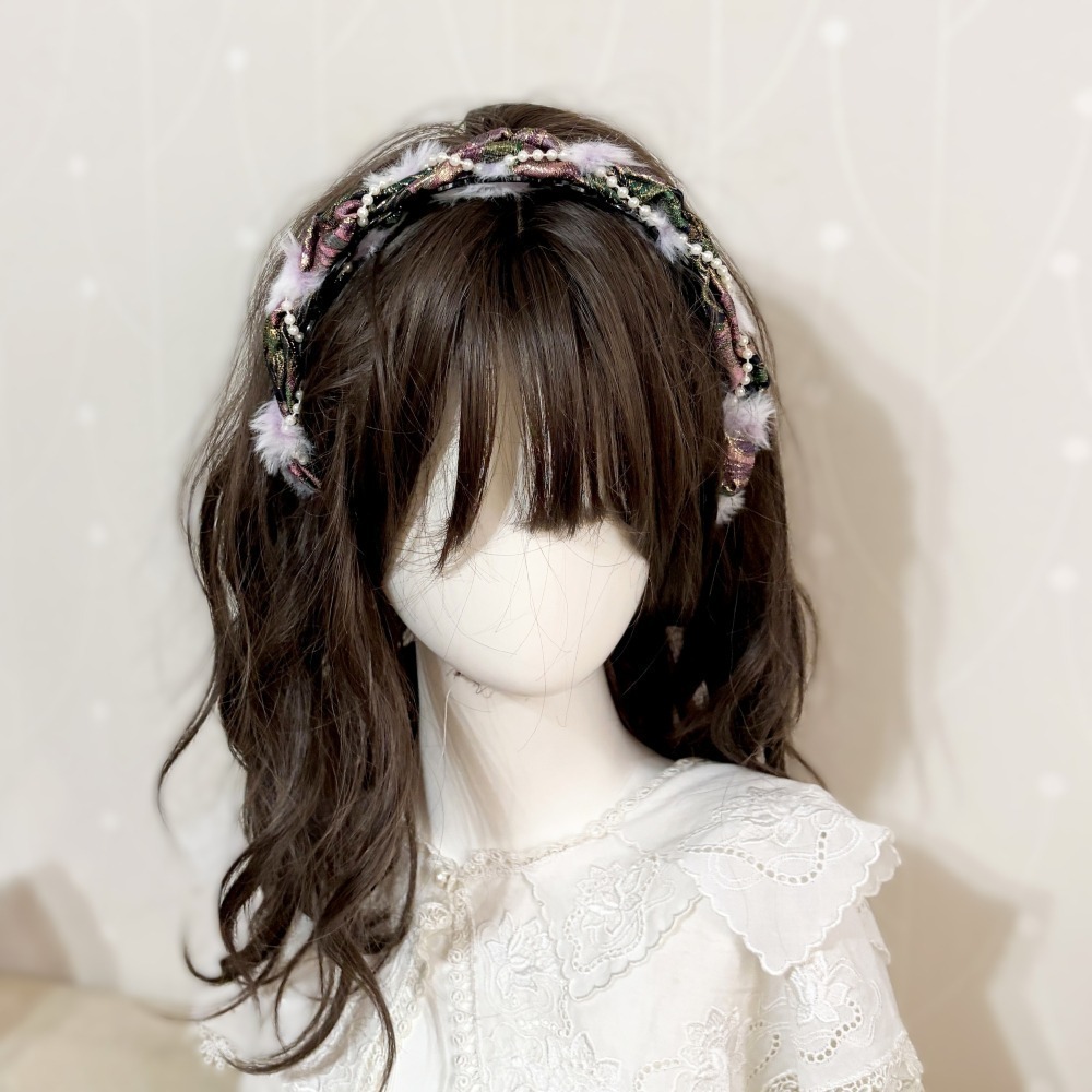 ＊哈娜髮飾＊編織髮箍 緹花 髮窟 頭箍 髮飾 頭飾 禮物 生日 法哭 髮哭 髮圈 頭帶 髮帶 髮枯 獨家手工-細節圖5