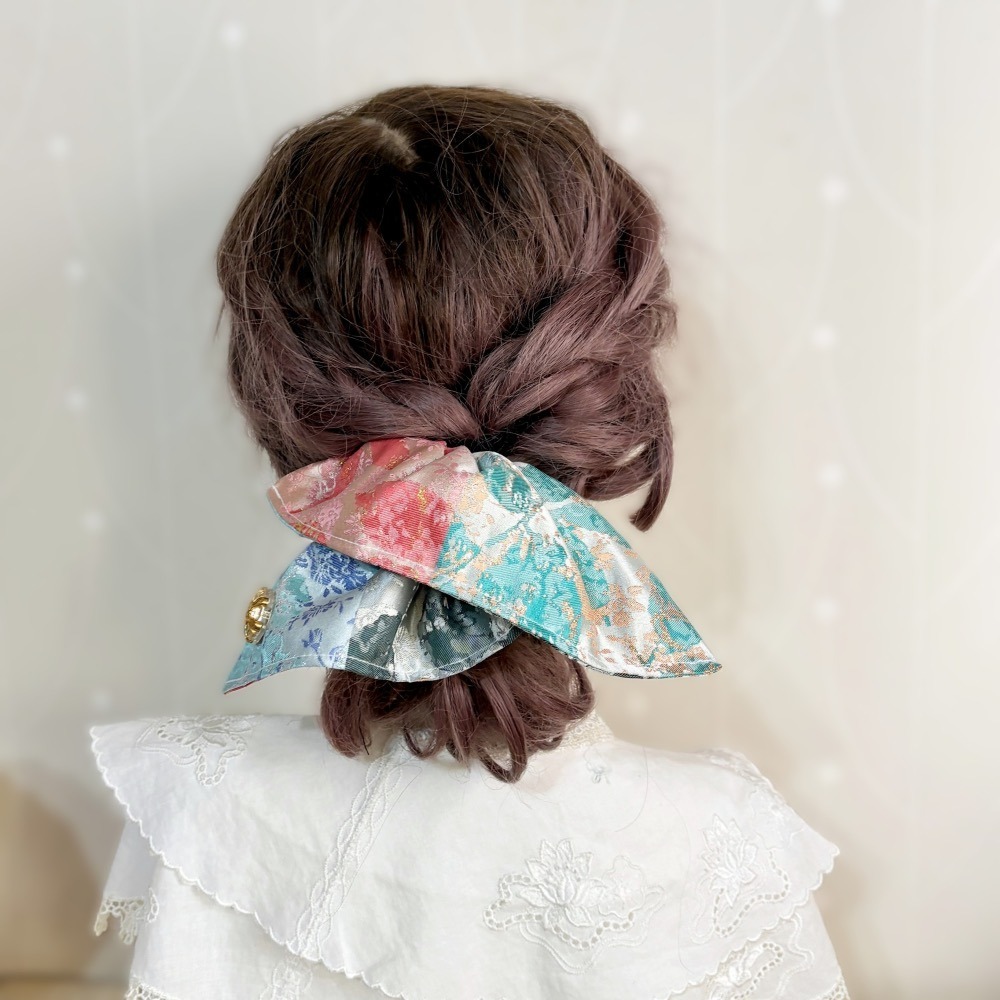 ＊哈娜髮飾＊布藝大裙襬髮夾 馬尾抓夾 瀏海夾 馬尾夾 邊夾 壓夾 鴨嘴夾 H夾 髮叉 髮梳 彈簧夾 法國夾 鯊魚夾-細節圖4