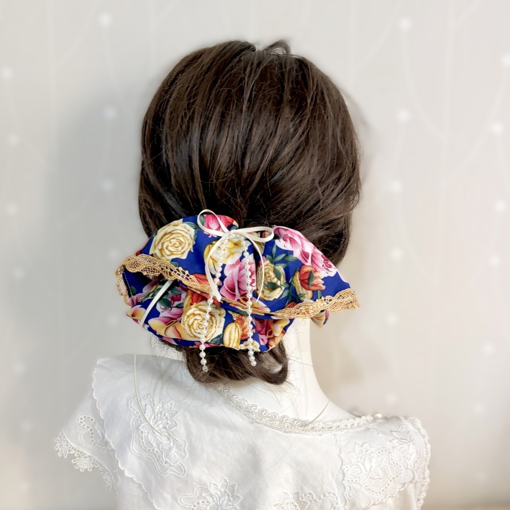 ＊哈娜髮飾＊布藝大裙襬髮夾 馬尾抓夾 瀏海夾 馬尾夾 邊夾 壓夾 鴨嘴夾 H夾 髮叉 髮梳 彈簧夾 法國夾 鯊魚夾-細節圖3