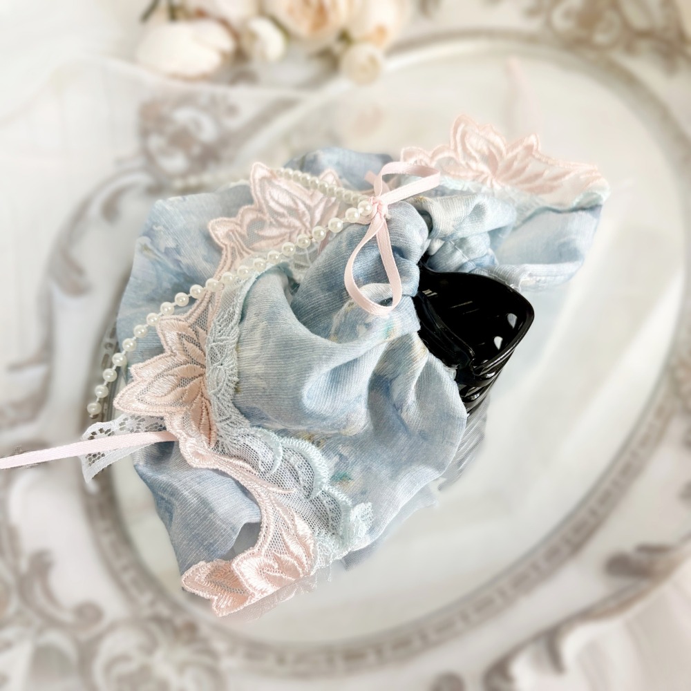 ＊哈娜髮飾＊布藝大裙襬髮夾 馬尾抓夾 瀏海夾 馬尾夾 邊夾 壓夾 鴨嘴夾 H夾 髮叉 髮梳 彈簧夾 法國夾 鯊魚夾-細節圖4