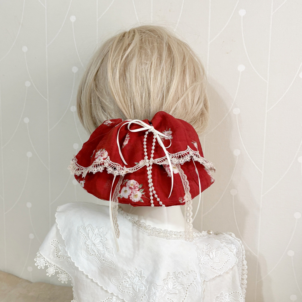 ＊哈娜髮飾＊布藝大裙襬髮夾 馬尾抓夾 瀏海夾 馬尾夾 邊夾 壓夾 鴨嘴夾 H夾 髮叉 髮梳 彈簧夾 法國夾 鯊魚夾-細節圖4