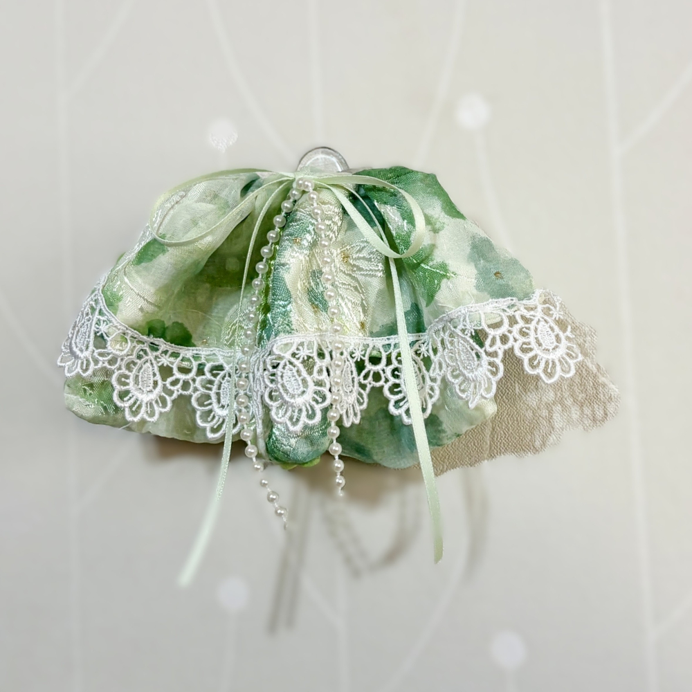 ＊哈娜髮飾＊布藝大裙襬髮夾 馬尾抓夾 瀏海夾 馬尾夾 邊夾 壓夾 鴨嘴夾 H夾 髮叉 髮梳 彈簧夾 法國夾 鯊魚夾-細節圖4