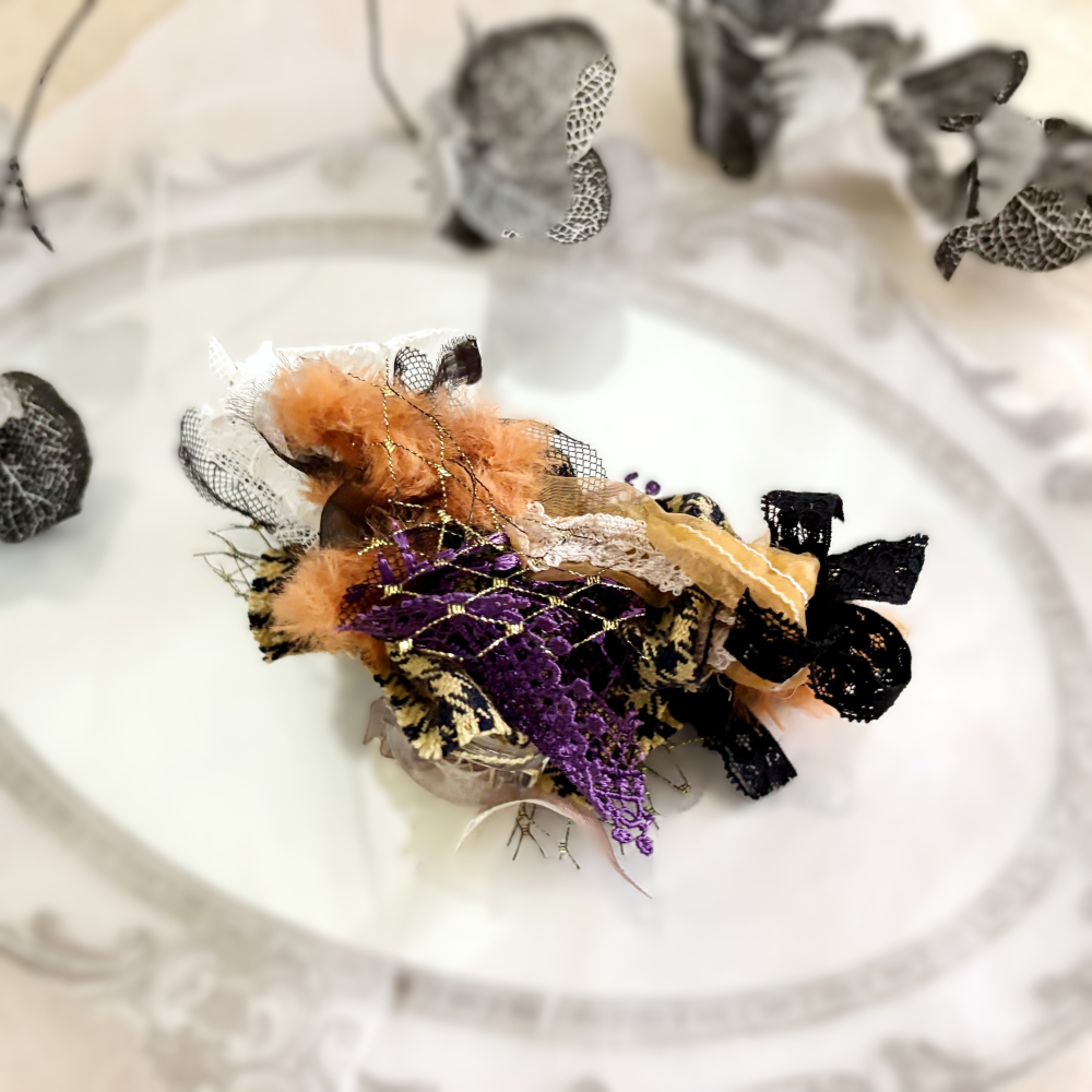 ＊哈娜髮飾＊手工紗線髮夾/毛線鯊魚夾 超大抓夾 拼接 髮量多 髮飾 飾品 新娘頭飾 盤髮 丸子頭 包頭 大鯊魚夾-細節圖5