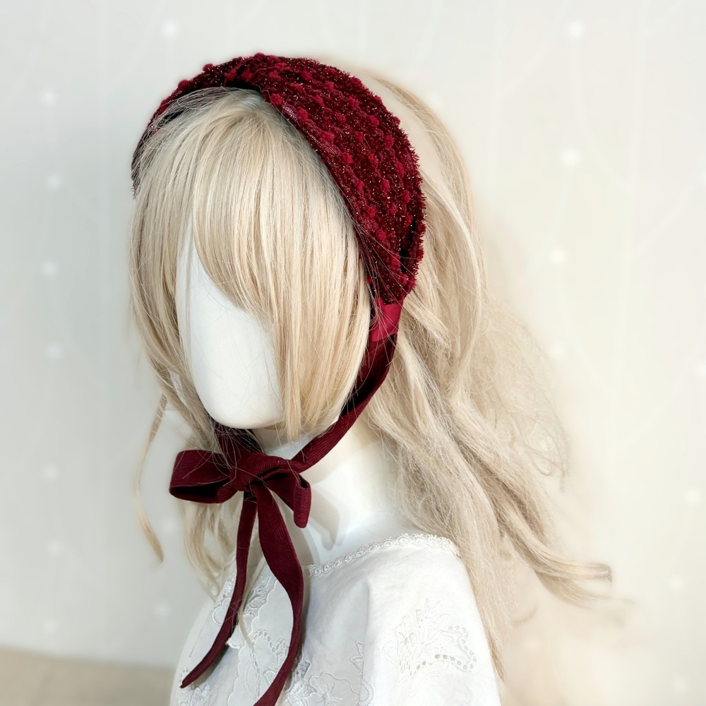 ＊哈娜髮飾＊多用綁帶髮箍 紅 蝴蝶結髮窟 寬髮枯 寬邊髮哭 編織打結 交叉 髮帶式 無痛 寬版頭箍 頭飾 飄帶絲巾-細節圖3