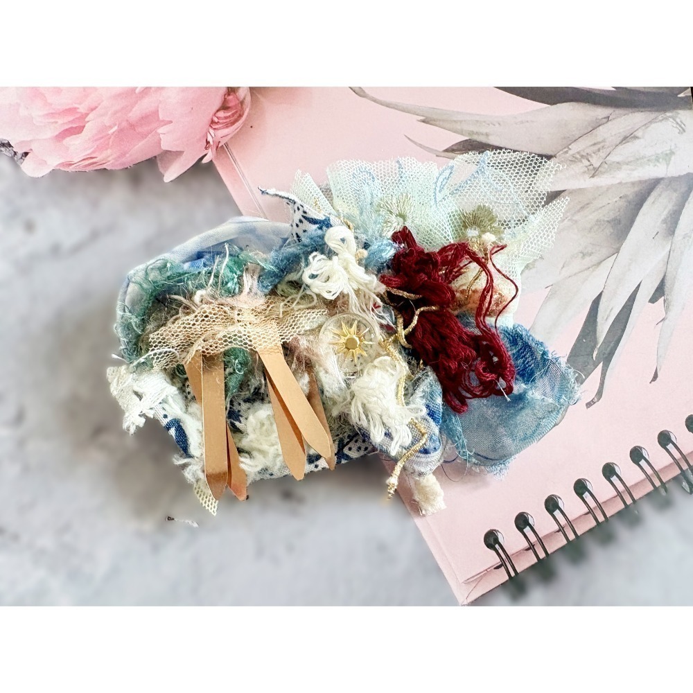 ＊哈娜髮飾＊手工紗線髮夾 / 拼接 串珠 瀏海夾 邊夾 BB夾 馬尾夾 馬尾勾 髮插 髮叉 鴨嘴夾 彈簧夾-規格圖8