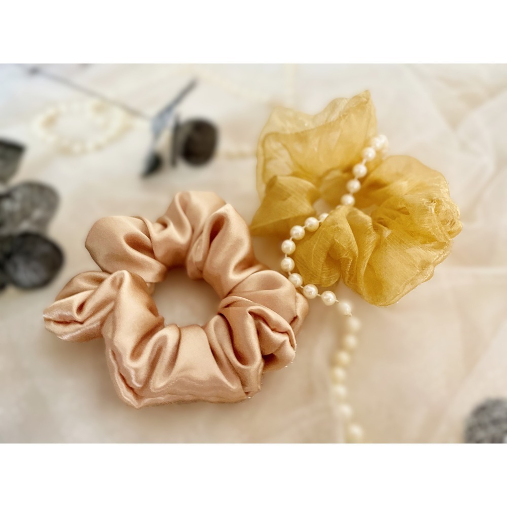 【福袋/驚喜包】素色大腸圈5入 超值組 布藝大腸圈 髮圈 髮束 禮物 送禮生日 手工髮圈 優惠 禮盒 禮品-細節圖4