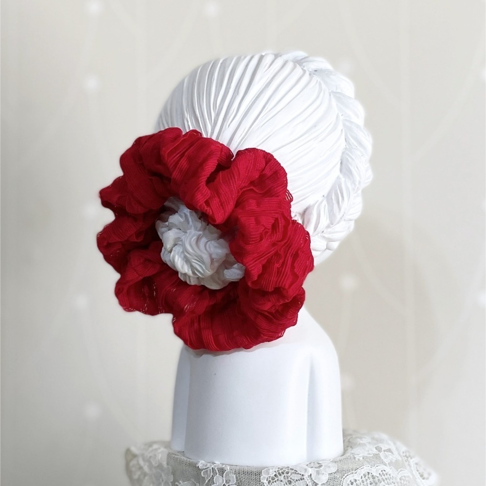 【福袋/驚喜包】素色大腸圈5入 超值組 布藝大腸圈 髮圈 髮束 禮物 送禮生日 手工髮圈 優惠 禮盒 禮品-細節圖8