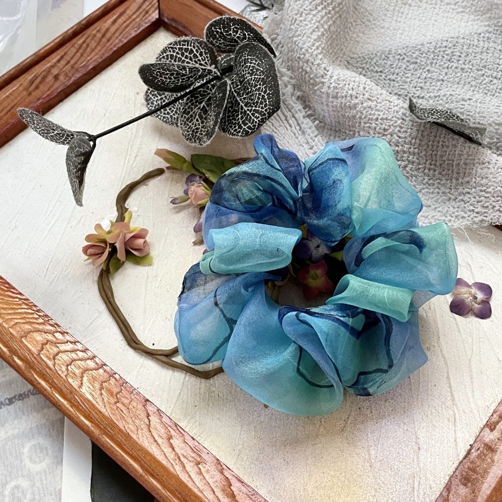 【福袋/驚喜包】花色大腸圈5入 超值組 布藝大腸圈 髮圈 髮束 禮物 送禮生日 手工髮圈 優惠 禮盒 禮品-細節圖7