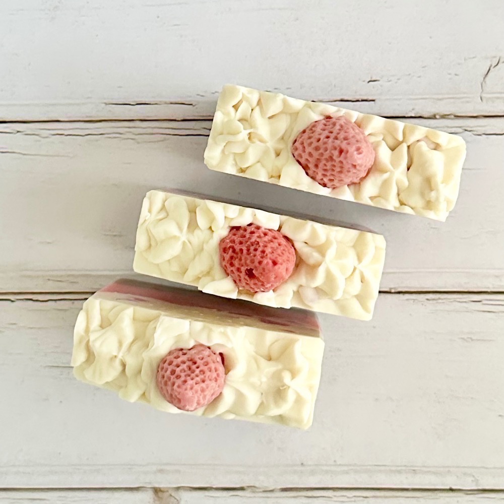 草莓蛋糕皂 110g/顆-細節圖4