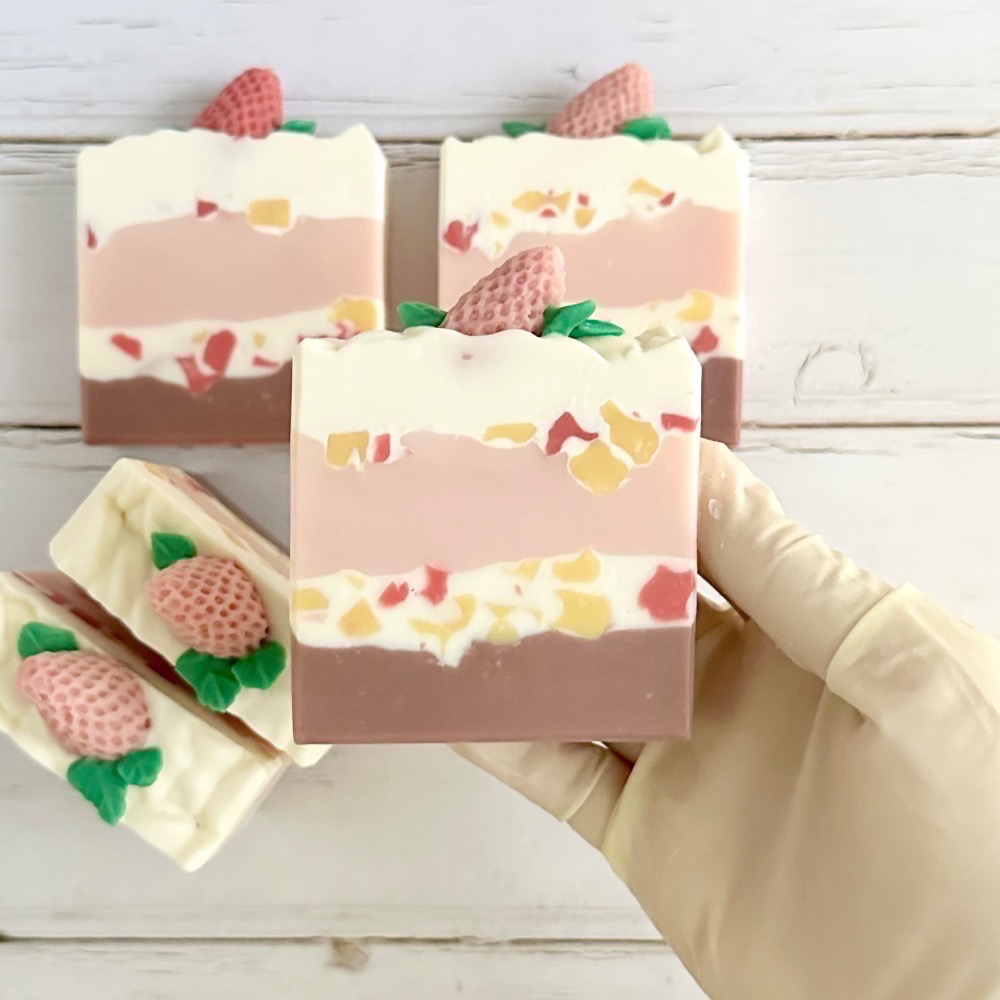 草莓蛋糕皂 110g/顆-規格圖8