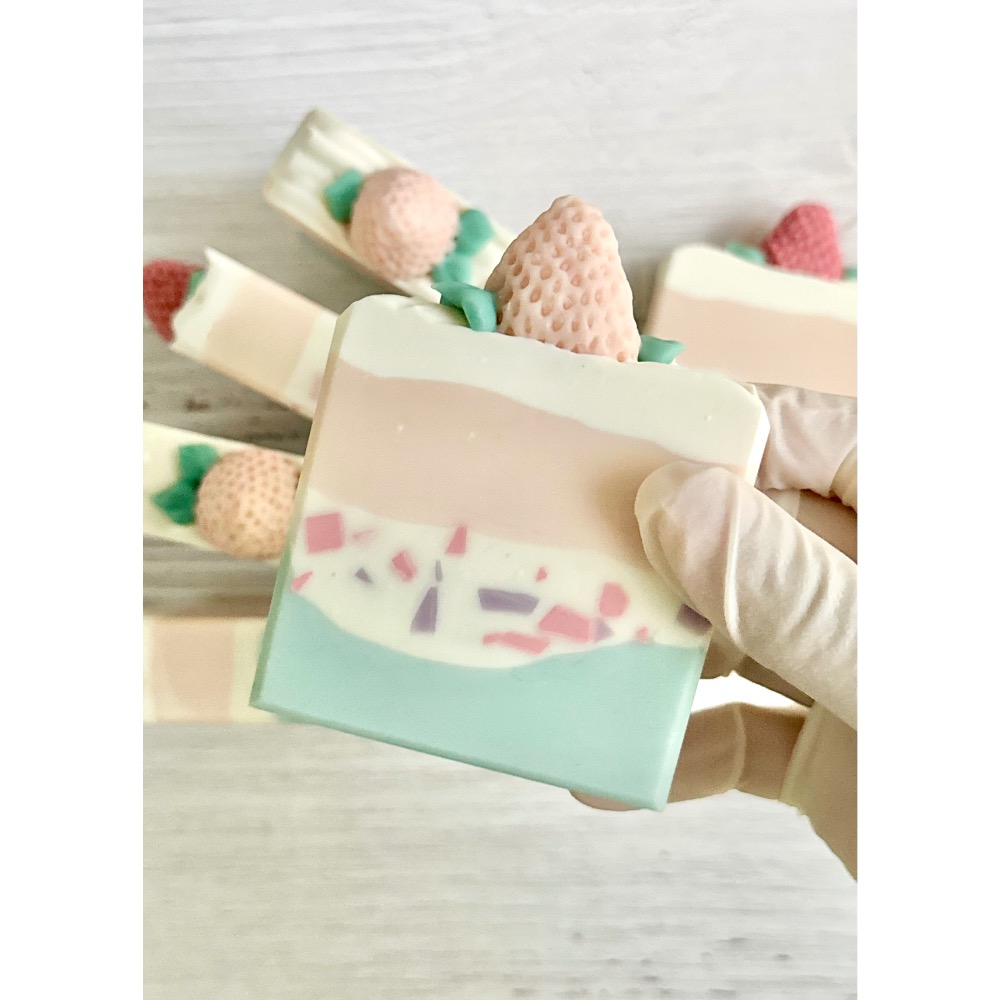 草莓蛋糕皂 禮盒包裝-規格圖8